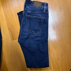 Madewell skinny jeans, high rise , medium wash, size 27